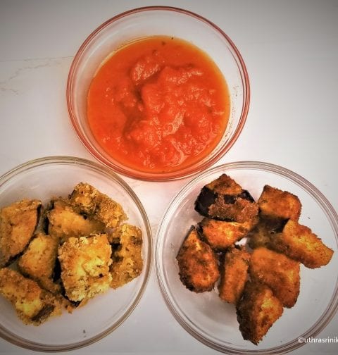 Breaded Eggplant Bites