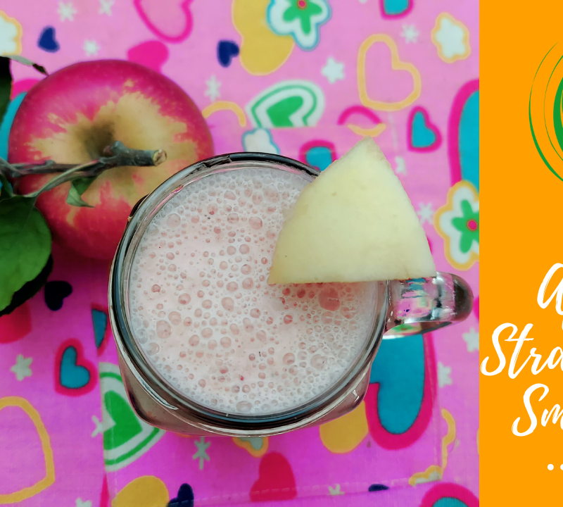 Apple Strawberry smoothie