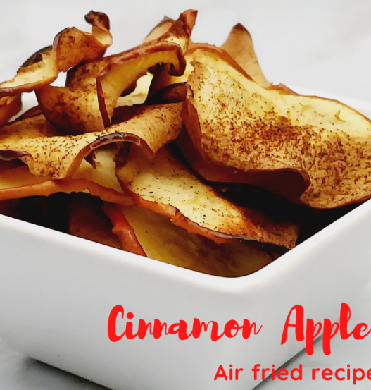 Air fried apple chips recipe