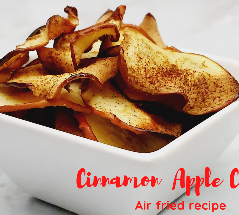 Air fried apple chips recipe